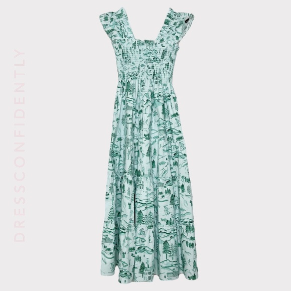 HILL HOUSE Ellie Midi Dress - Ski Chalet - Picture 7 of 12